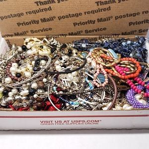 2+ lb. Vintage to Now Mixed Craft/Wearable Jewelry Lot.